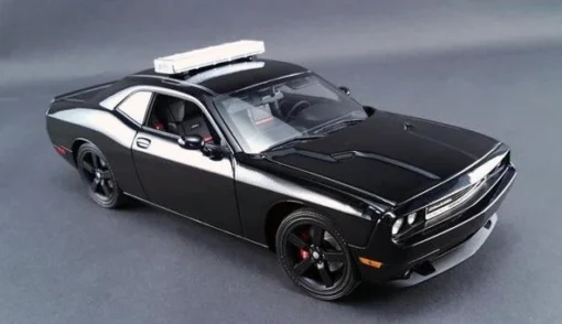 Acme 1/18 1970 Dodge Challenger SRT8 Blackout Chase Car -Best Toy Discount Store ACMA1806008