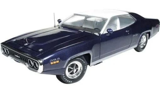 Auto World 1/18 1971 Plymouth Satellite Sebring Plus MCACN -Best Toy Discount Store AMM1146