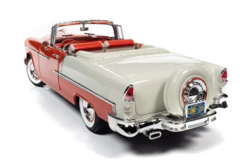 Auto World 1/18 1955 Chevy Bel Air Convertible -Best Toy Discount Store AMM1265 2