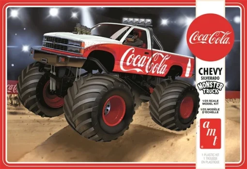 AMT 1/25 1988 Chevy Silverado Coke Monster Truck -Best Toy Discount Store AMT1184