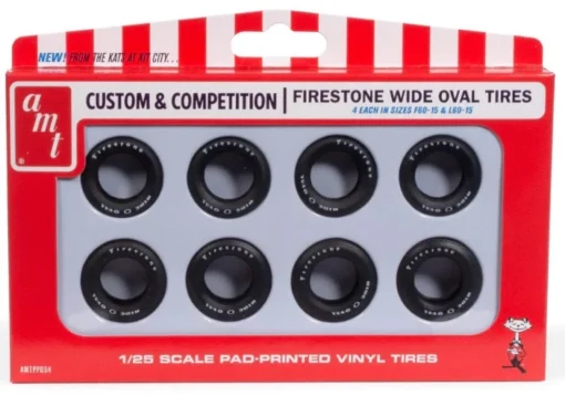 AMT 1/25 Firestone Wide Oval Tires -Best Toy Discount Store AMTPP034