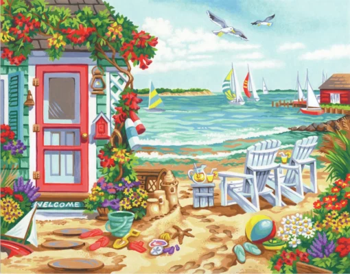 Paint By Number Summertime 11" X 14" -Best Toy Discount Store DIM91676