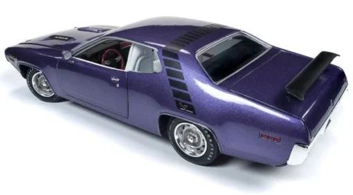 Auto World 1/18 1971 Plymouth Road Runner Hardtop "MCACN" Violet -Best Toy Discount Store ERT1182 2