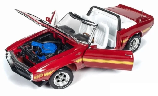 Auto World 1/18 1970 Ford Shelby GT500 Convertible, Red -Best Toy Discount Store ERT1187 4