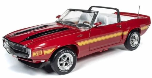 Auto World 1/18 1970 Ford Shelby GT500 Convertible, Red -Best Toy Discount Store ERT1187