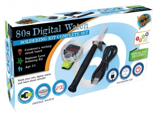 DIY 80's Digital Watch Combo Kit (with USB Soldering Iron) -Best Toy Discount Store HJ0406