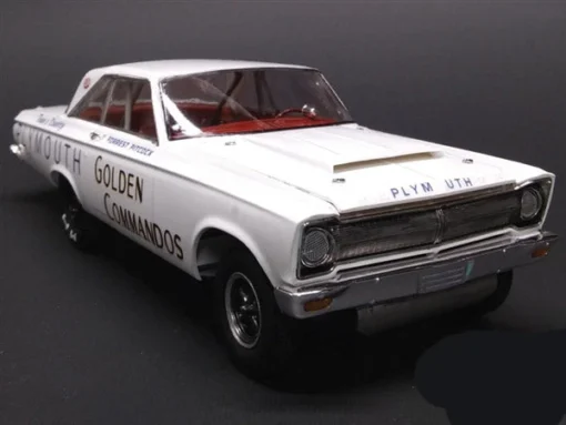 MÖBIUS 1/25 1965 AF/X Plymouth Satellite "Golden Commandos" Altered Wheelbase Drag Race Car MOE1237 -Best Toy Discount Store MOE1237 2