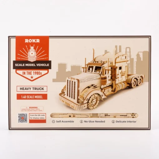 Robotime Heavy Truck Laser Cut Wood Kit -Best Toy Discount Store RBTMC502