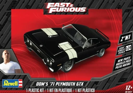 Revell 1/24 Fast & Furious 1971 Plymouth GTX -Best Toy Discount Store RMX4477