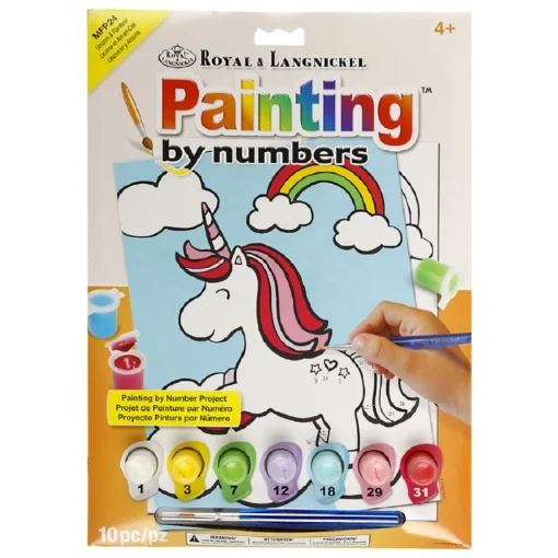 Royal Brush My First Paint By Number Unicorn & Rainbow -Best Toy Discount Store ROYMFP24