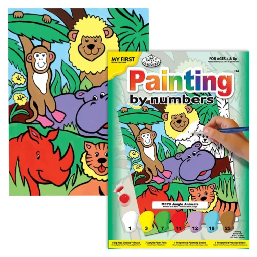 Royal Brush My First Paint By Number Jungle Animals -Best Toy Discount Store ROYMFP9