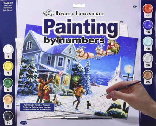 Royal Brush Pencil By Number Adult Large Santa's Here -Best Toy Discount Store ROYPAL36 ea274388 d26e 4cea b6b5 6eec03a28388