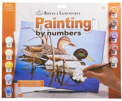 Royal Brush Paint By Number Blue Water Mallards -Best Toy Discount Store ROYPAL38 2