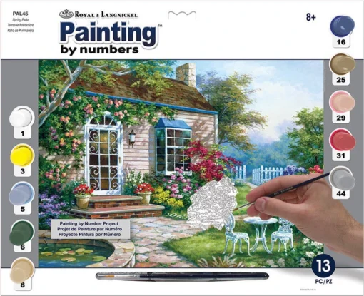 Royal Brush Paint By Number Adult Large Spring Patio -Best Toy Discount Store ROYPAL45