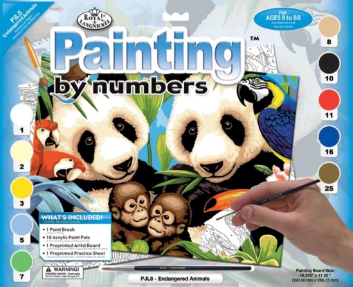 Royal Brush Paint By Number Junior Large Endangered Animals -Best Toy Discount Store ROYPJL8 eb9b4a15 cf3f 4a12 b51b d1046cce6fbb