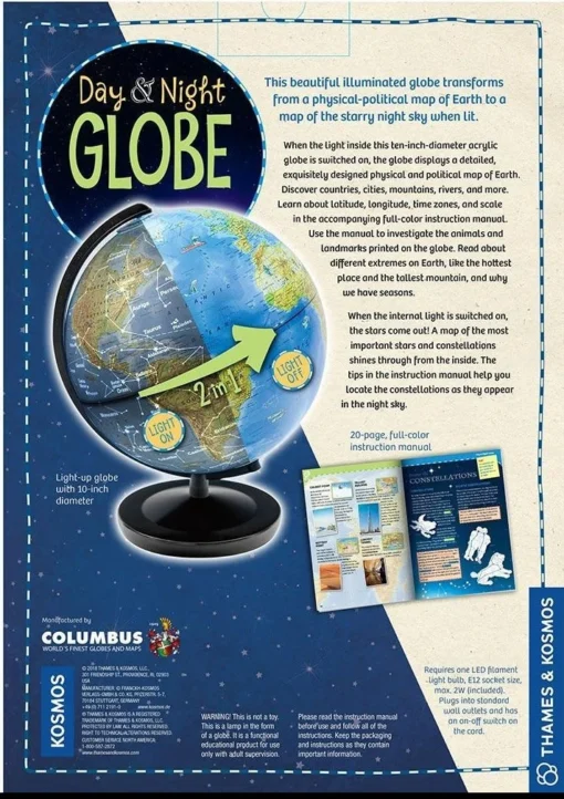 Thames & Kosmos Day & Night Globe -Best Toy Discount Store THA673017 2