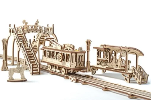 UGears Mechanical Town Tram Line -Best Toy Discount Store UTG0021 2