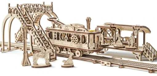 UGears Mechanical Town Tram Line -Best Toy Discount Store UTG0021