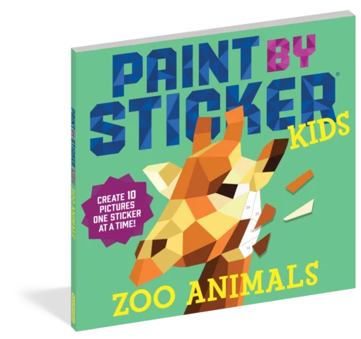 Paint By Sticker Zoo Animals -Best Toy Discount Store WOR18960