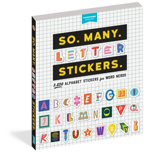 So. Many. Letter. Stickers Book -Best Toy Discount Store WOR51526