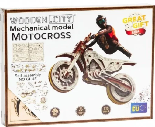 Wooden City Moto Cross -Best Toy Discount Store WR502377 2