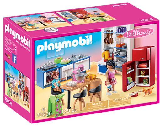 Playmobil Dollhouse - Family Kitchen -Best Toy Discount Store PM70206