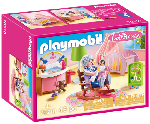 Playmobil Dollhouse Nursery -Best Toy Discount Store PM70210